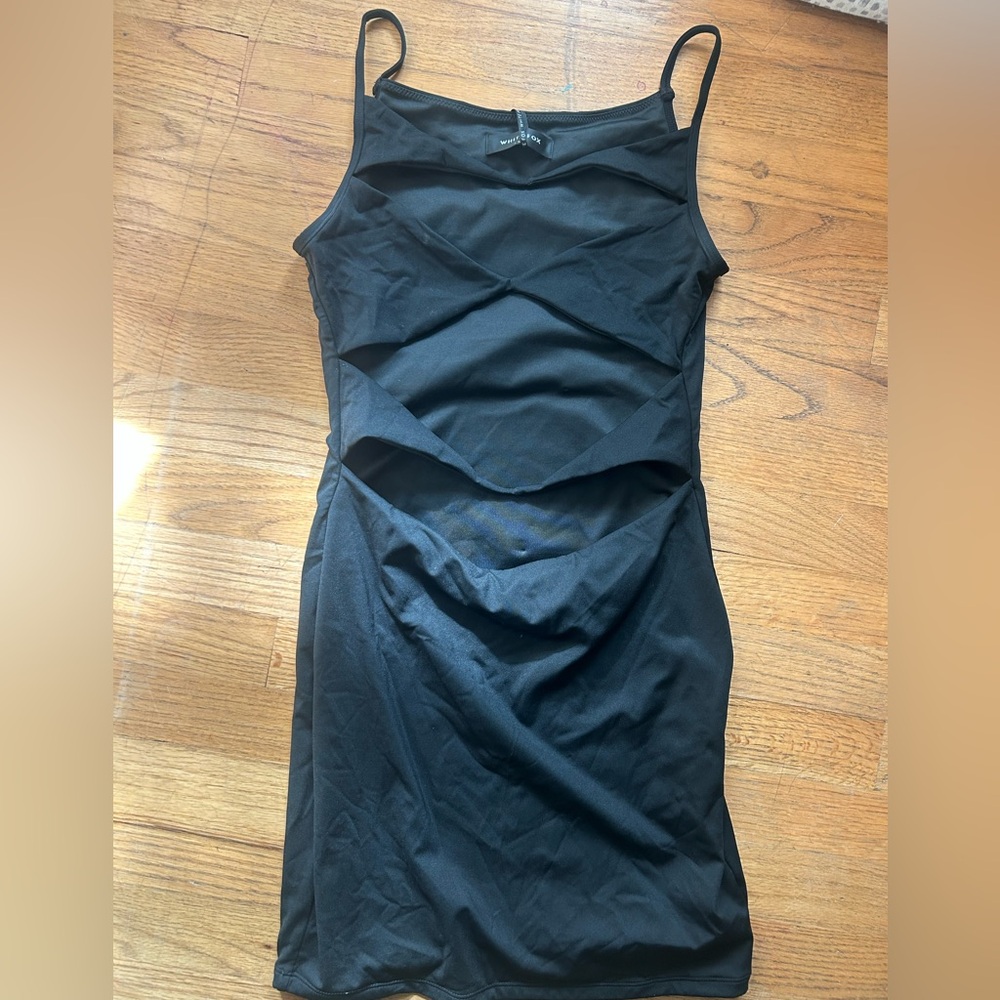 White fox boutique black dress NWT